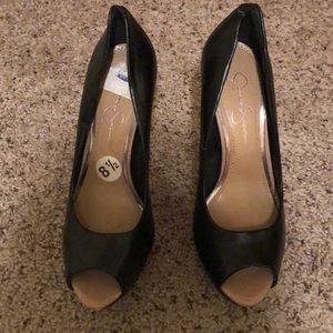 Jessica Simpson Size 8 1/2 Open Toe Heels